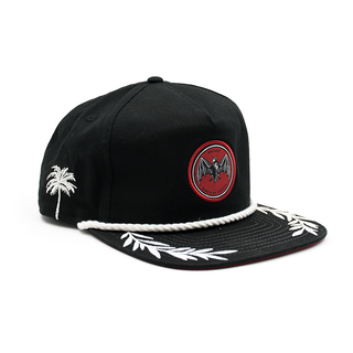 Gorra Golfer negra vista 3/4