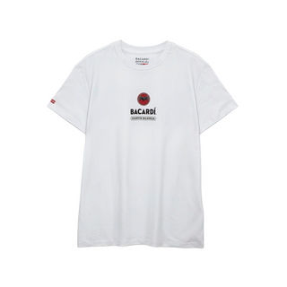 Playera blanca unisex "Medallas" Bacardí