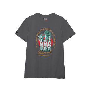 Playera gris unisex "Ron Num 1" Bacardí