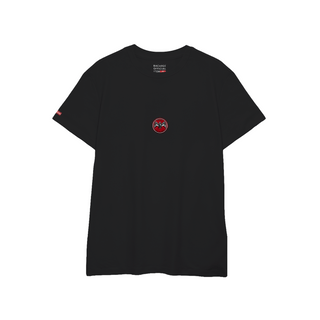 Playera negra unisex " Parches" Bacardí