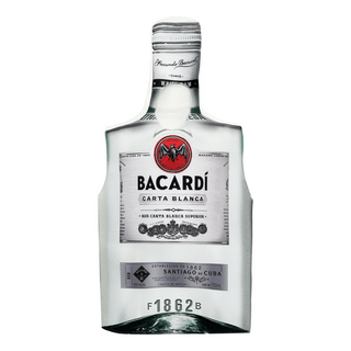 Disfraz botella “Carta Blanca" Bacardí