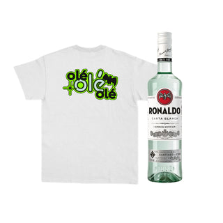 Dúo FAN EDITION Playera Blanca unisex "Olé-Olé" Bacardí 26