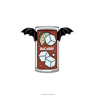 Pin metálico "Murciélago Cuba Libre" Bacardí