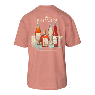 Playera Ladrillo Unisex "Vintage - Cócteles" Bacardí