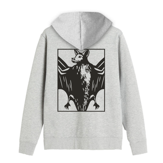 Sudadera gris unisex "Bat - Super Zoom" Bacardí